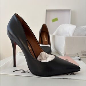 Sold - L’INTERVALLE Black Leather Heels